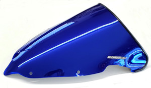 Sportech Windscreen Blue Reflective Opaque *SD* - For 03-09 Yamaha R6S