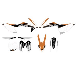 Raceline Graphics Complete Kit White - For 16-18 KTM 125-500