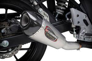 Street Alpha T Stainless Slip On Exhaust - For 18-21 Suzuki GSX250R