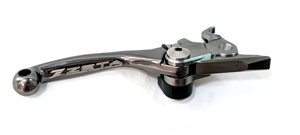 Zeta Pivot FP Forged Shorty Brake Lever Gray Fits KTM MX/Enduro Bikes