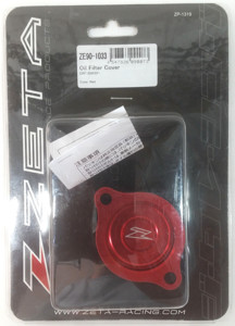 Motorcycle Oil Filter Cover - Red - 07-16 Honda CRF150R