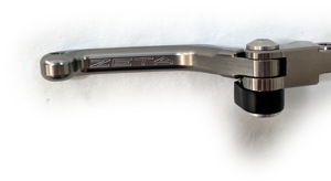 Pivot CP CNC Brake Lever - 3 Finger "Shorty" Length - CRF250L, CBR250, & Grom - KLX & Ninja 250