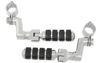 Kuryakyn Small ISO Offset Highway Pegs Chrome 1-1/4" Clamp (Pair)