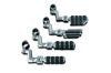 Dually ISO Offset Highway Pegs With 1 inch Clamp Chrome (Pair)