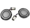Tracer L.E.D. Front Turn Signal Insert White/Amber with Smoke Lens by Kuryakyn