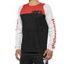 100 Percent Rcore LS Jersey Black/Red Small - Long sleeve jersey, black/red, size small