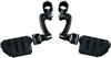 Kuryakyn Longhorn Trident Offset Highway Pegs Black 1-1/2in Clamps
