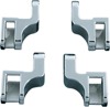 Driver Floorboard Relocation Brackets Chrome Fits FLST Models