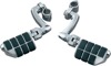 Kuryakyn Dually ISO Pegs w/ 1" Clamp Chrome Pair 7980