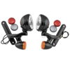 Letric Lighting 4.5in Bullet Turn Signal Lamps Chrome/Black