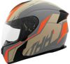 THH T810S Turbo Full Face Helmet Grey/Orange XL THH T810S Turbo Full Face Helmet Grey/Orange XL