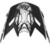 THH Helmets T-42 BMX Xtreme Replacement Visor Matte Black/White