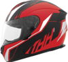 THH T810S Turbo Full Face Helmet Red/Silver Large THH T810S Turbo Full Face Helmet Red/Silver Large