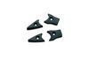 Kuryakyn Replacement Rubber Pads for Switchblade Pegs - Black