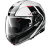 Nolan Helmets N100-5 Hilltop Modular Helmet Metallic White/Black Large