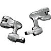 Kuryakyn 2in Adjustable Lockable Offsets with Male Mount Adapter Chrome