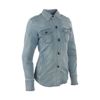 Speed Society Armored Moto Shirt Denim Blue Women's 2XL