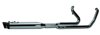 2-1 Comp-S Chrome Full Exhaust w/ Black Slash Cap & Ghost Pipe - For 17-21 Harley Touring 2-1 Comp-S Chrome Full Exhaust w/ Black Slash Cap & Ghost Pipe - For 17-21 Harley Touring