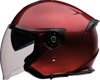 Z1R Road Maxx 2.0 Helmet Gloss Red Wine - Large - Open face helmet with drop-down sun visor