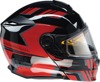 Z1R Solaris First Tracks Modular Snow Electric Helmet L Red - Modular snow helmet with electric shield