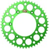 04-23 Kawasaki KX 125/ 2-Stroke/ X/ XC/ KX450XC Rear Sprocket Grooved - Green 520-51 Teeth