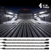 Truck Bed LED Light Kit w/ Auto Off Delay Switch White â€“ 4x XKGLOW