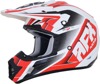 Pearl White/Red FX-17 Force Helmet Medium