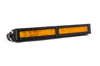 12 In LED Light Bar Single Row Straight - Amber Wide Each Stage Series