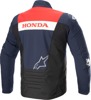 Alpinestars Honda SMX Waterproof Jacket Blue/Black Men's Medium - Waterproof sport jacket with Honda graphics, size M
