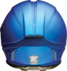 Z1R Jackal Satin Helmet - Large Matte Blue - Full-face helmet with a drop-down sun visor
