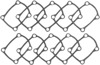17-21 Harley-Davidson Milwaukee 8, ALL M8 TAPPET Cover Gasket.032AF - 10PK