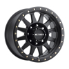 MR304 Double Standard 17x8.5 0mm Offset 8x6.5 130.81mm CB Matte Black Wheel