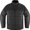 ICON Ghost Puffer Jacket Black Men's Medium - Casual fit, insulated riding jacket