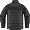 ICON Ghost Puffer Jacket Black Men's Large - Cold weather riding jacket