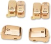 Drag Specialties Switch Cap Kit Gold 6 Piece For Harley-Davidson - Gold switch cap kit, 6 piece, for Harley-Davidson