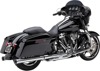 Cobra 3" Slip-On Muffler with Race Pro Tips Chrome Fits FLH/FLT 2017-2022