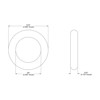 11301 Oil Pump Inner O-Ring For Twin Cam 3/8 ID x 9/16 OD (-110) - 10 Pack - Oil pump inner O-ring for Harley Twin Cam models