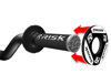 Risk Racing Grip Donuts Black/White Foam Universal Pair - Foam grip donuts for 7/8" handlebars, universal fit