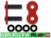 RK ZXW 530 Sealed Chain Rivet Connecting Link Red - Rivet connecting link for RK 530 ZXW chain