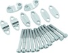 Aluminum Handlebar Risers 7/8in - Silver - Raises handlebars 1", 1-3/16", 1-3/8" or 1-1/2".