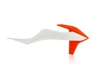 Acerbis Radiator Shroud White/Orange For 19-22 KTM 125-500 SX SX-F XC-F XC EXC
