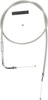 Drag Specialties Stainless Braided Throttle Cable 42in For Harley-Davidson - 42in braided throttle cable. For Harley-Davidson