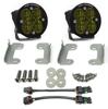 Baja Designs Fog Pocket Kit Squadron Amber Lens SAE Fits 18-20 Jeep JL Sahara