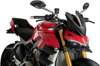 Puig New Generation Windscreen Dark Smoke For Ducati Streetfighter V2 V4 - Dark Smoke windscreen for Ducati Streetfighter V2 V4