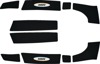 WSM Traction Mat Set Black For Yamaha WaveRunner XL800 XL1200 WaveVenture - Traction mats set for Yamaha WaveRunner, black