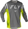Fly Racing Kinetic Mesh Jersey Grey/White/Hi-Vis 2X - Breathable mesh jersey in 2X-Large