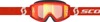 Scott Primal Goggles Red/White Orange Chrome Lens Offroad - Offroad goggles with orange chrome lens, Red/White