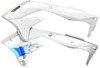 Cycra Powerflow Radiator Shrouds White Fits 16-18 Kawasaki KX450F