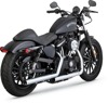 Straightshots HS Chrome Slip On Exhaust - For 14-20 Harley Sportster
