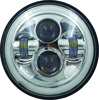 High Definition 7" LED Headlig Full Halo Chrome High Definition 7" LED Headlig Full Halo Chrome